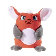 Reversible mascot Plush pig Anina . Heunec