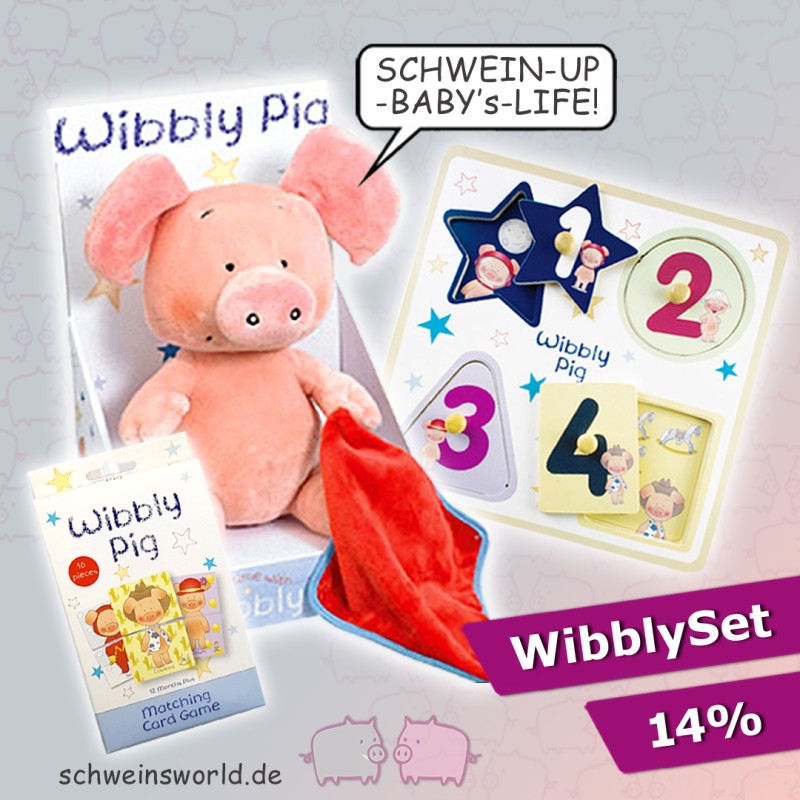 Wibbly Pig Set 3 pcs. Original from UK!